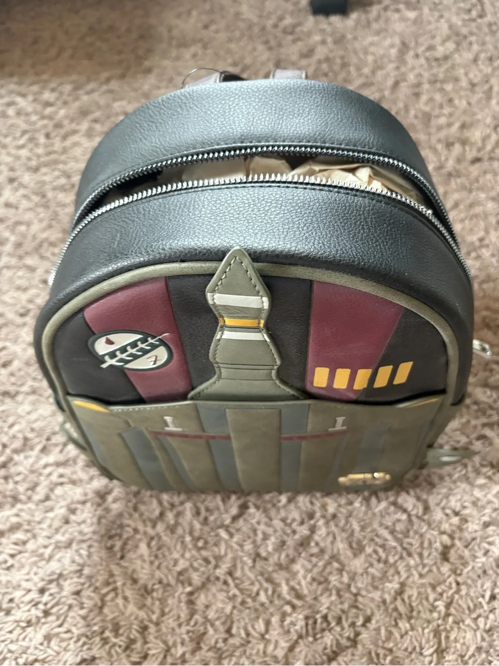 Star Wars Boba Fett-Inspired Green & Black Mini Backpack